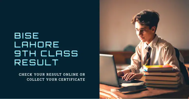 BISE Lahore 9th Class result 2023