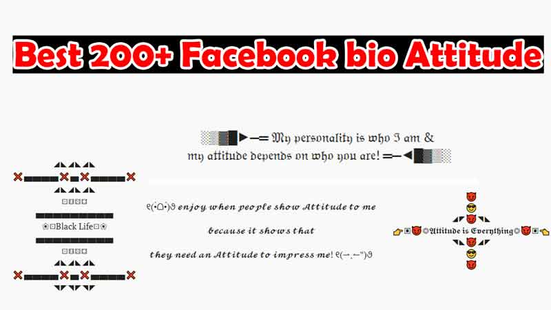 Best 200+ Facebook bio Attitude For Boys 2023 [Updated]