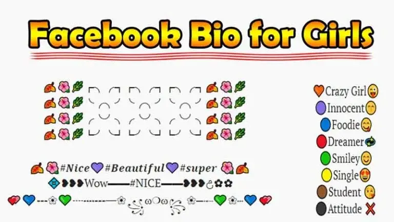 200+ Facebook Bio Girls – Short Attitude, Unique & Stylish Bio