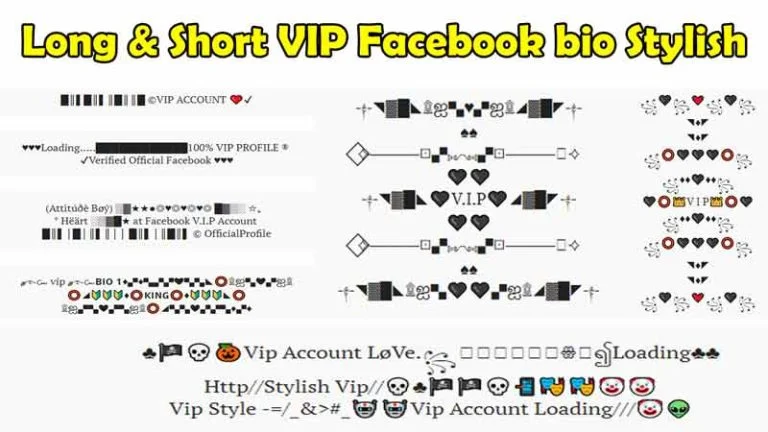 Best Facebook Bio Text Copy Past 2024 Updated Fancy Text   Best Long Short VIP Facebook Bio Stylish 2023 Updated 768x432 .webp