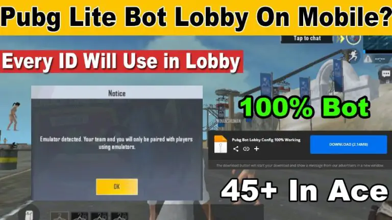 Pubg lite bot lobby Download [Config file] + WhatsApp Link